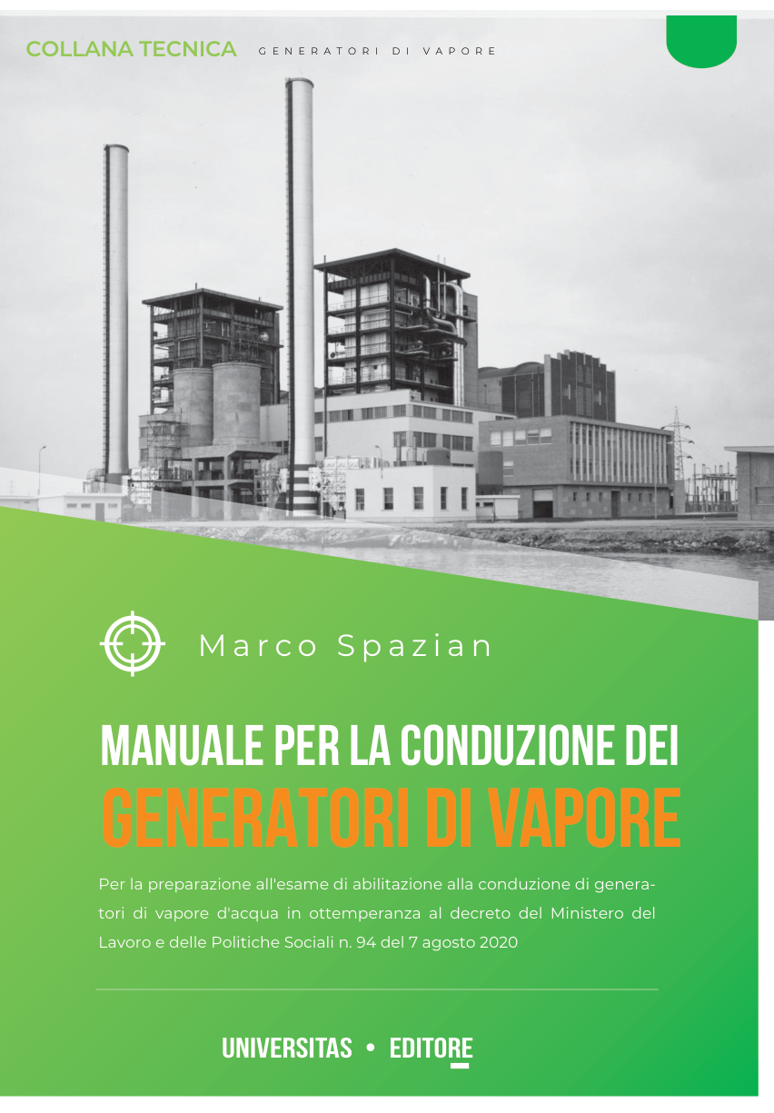 Copertina del Manuale per la Conduzione dei Generatori di Vapore di Marco Spazian